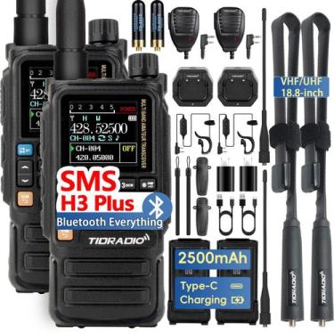 Imagem de Rádio amador TIDRADIO TD-H3 Plus Bluetooth Wireless, pacote com 2 unid