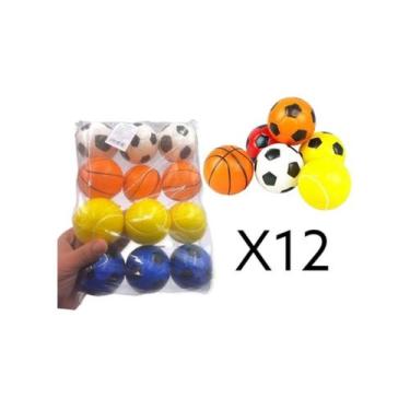 Imagem de Pacote de bolas anti-estresse x12 de espuma de poliuretano - Lightbek 