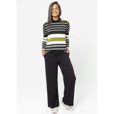 Imagem de Calça Pantalona Pau a Pique Básica Preto