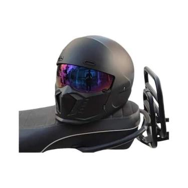 Imagem de Capacete De Motocicleta Retro Unissex Com Design Scorpion Compatível C