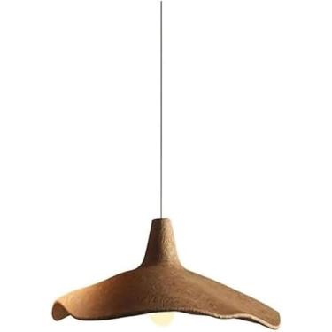 Imagem de Lustre De Folha De Flor De Lótus Bronze Vintage, Luzes Pendentes De Fazenda Modernas De Meados Do Século Para Quarto, Cozinha, Restaurante, Bar, Café, One Color, 30cm