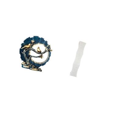 Imagem de Fenteer Abajur de Resina com Ornamento para Sala de Estar, Decoração Aconchegante para Estante, Mesa, Luminária de Pé Interna, Decoração de Casa