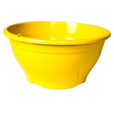 Imagem de Kit de vasos plastico cuia 21 de 2 litros para plantas cactos e suculentas (AMARELO, 5)