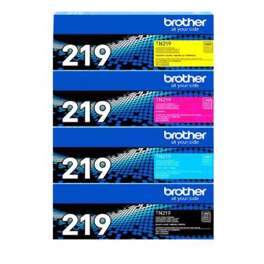 Imagem de Kit 4x Toner TN219 | MFC-L3760 HL-L3240 DCP-L3560 | BK+C+Y+M