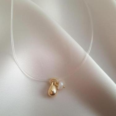 Imagem de Colar Chocker Gargantilha Feminino Ponto de Luz Fio de Nylon - LB Aces