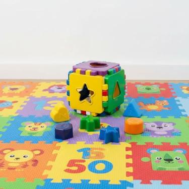 Imagem de Brinquedo Didático Infantil Monta e Desmonta com Peças de Encaixar Coloridas Brinquedo Educativo para Desenvolvimento Motor e Criatividade