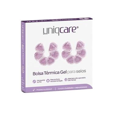 Imagem de Bolsa Térmica Gel para Seios Pós-operatório Cirurgias Das Mamas Compressa Quente e Frio Uniqcare Uniqmed