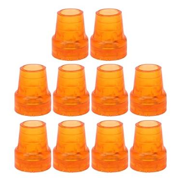 Imagem de 10 peças de ponta de cana, ponta de muleta de borracha resistente, almofadas de muleta de 20 mm | Enchimento de muletas | Acessórios de bengala de caminhada | Acessórios de muletas para bengalas