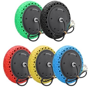 Imagem de Pneu de Motor de Scooter Elétrico, Motor de Cubo de Scooter Elétrico de 250 W Com Pneu de Borracha Antiderrapante Favo de Mel à Prova de Explosão Roda de 8,5 X 2 Polegadas para