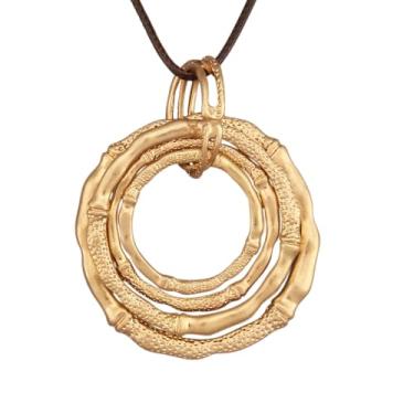 Imagem de joymiao Colares Boho para mulheres, cordão com pingente, colar longo de prata, vintage, suéter, joias hippie, presentes para mulheres e meninas, Couro sintético, Sem Pedra Preciosa