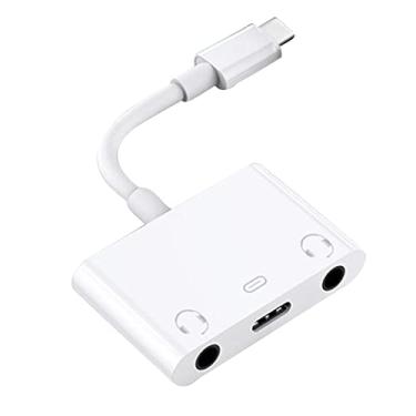 Imagem de Placa de som portátil tipo C, interface de áudio USB-C de 3,5 mm para fone de ouvido, alto-falantes, computadores, peças