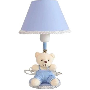 Imagem de Abajur Infantil Bebê Urso Príncipe Decoração Quarto Criança