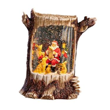 Imagem de Ｂｅｓｇａ Globo de neve musical de Natal, decoração de Natal, estatueta decorativa colecionável de Papai Noel para prateleira de festival, sala de estar