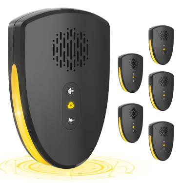 Imagem de Repelente de roedores ultrassônico interno, repelente de ratos para casa, plugue ultrassônico de dissuasão de mouse, repelente de pragas ultrassônico interno para ratos, morcegos, esquilos para casa