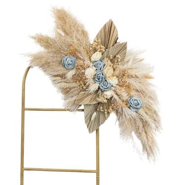 Imagem de Honeeva Arranjo de Parede de Capim-Dos-Pampas, Decoração de Casamento, Decoração de Casa, Decoração de Berçário, Decoração Floral de Chá de Bebê, Cenário de Arco de Casamento, Deco (, Café Rosa)