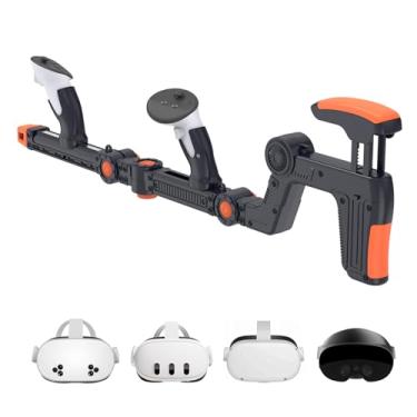 Imagem de VR Handle Accessories Compatible with Meta Quest 2 & 3, Humanized Weighted Gun Stock, Enhance Control Feel, Realistic FPS Gaming Experience