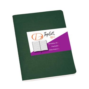 Imagem de Caderneta 14x21cm A5 40 Folhas Pautadas Tupi TopGet (Verde Escuro)