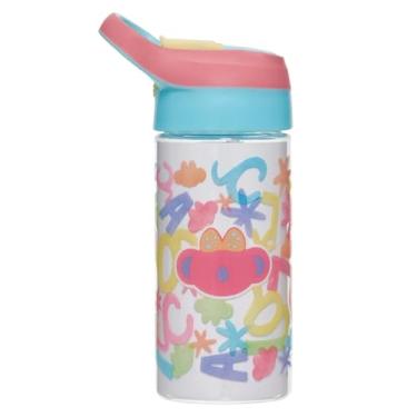 Imagem de Garrafa Infantil Escolar Lilica Ripilica com Canudo Tritan Florescer