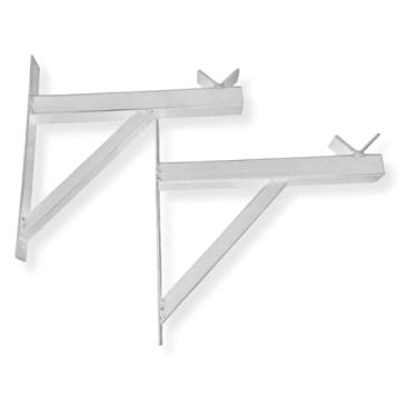 Imagem de Suporte de Parede Colorido para Barra de Agachamento, Múltiplas Cores, Fixação em Parede, Ideal para Academia em Casa, Treino Funcional (BRANCO)