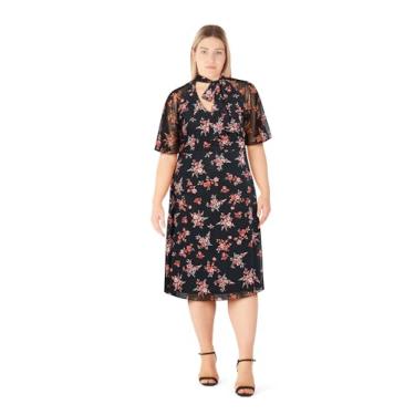 Imagem de City Chic Vestido feminino plus size - Kinley, Estampa preta, 25 Plus Size