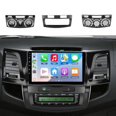 Imagem de [8 núcleos 4G + 64G] Carro estéreo sem fio para Toyota Fortuner Hilux 2005-2014 Android Auto, rádio automotivo com tela sensível ao toque de 22 cm com DSP/BT/WiFi/EQ/link espelhado/GPS Navi + câmera