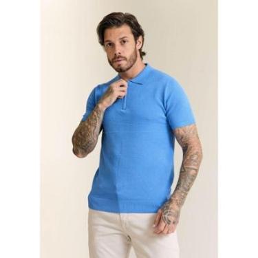Imagem de Camisa Tricot Gola Polo com Zíper-Masculino
