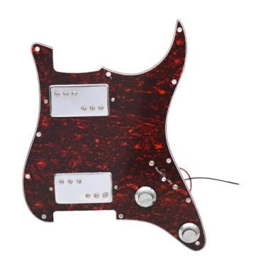 Imagem de menolana Escudo para guitarra HH, peça de reposição, fácil de instalar, profissional, 3 camadas, duas bobinas humbucker, pré-cabeado. Peças para guitarra.