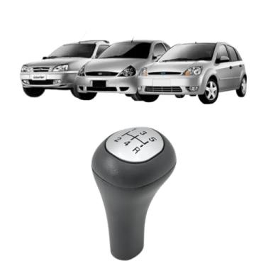 Imagem de Manopla Bola de Câmbio Ka Até 2007 Cinza - Lente Prata