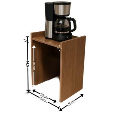 Imagem de Suporte organizador de bancada para cafeteira filtro eletroportáteis -