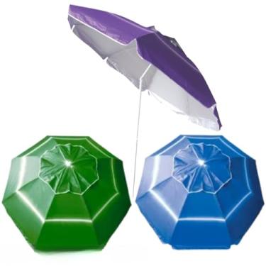 Imagem de Guarda Sol Gigante 220cmx240cm Praia Reforçado Ajustável Piscina Grande + Bolsa de Transporte(Aleatório Colorido)