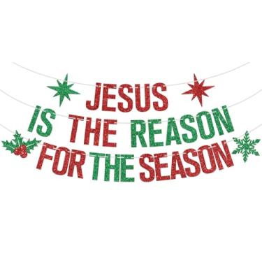 Imagem de Faixa Jesus is the Reason for the Season, Natal, Natal, Presépio Nascimento de Jesus, Celebração, Decorações de Festa