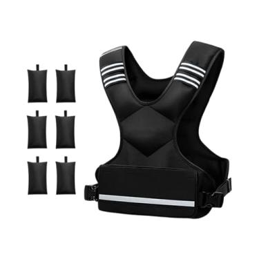 Imagem de KiBcsLic Colete com peso ajustável, versátil e ergonômico para homens e mulheres, ideal para corrida, caminhada, atividades ao ar livre, academia muito mais, 6 Sacos Pequenos