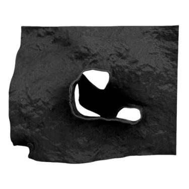 Imagem de AYNEFY Decoração de Caverna de Aquário 3D, Acessórios para Tanques de Peixe Decoração de Rocha Pequena Tigela de Peixe de Betta Brinqued (Preto)