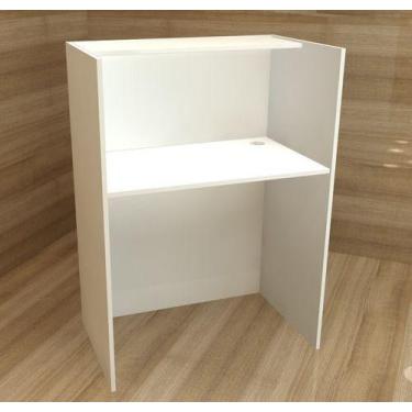 Imagem de Balcão Reto Para Atendimento 70cm - Caixa - Recepção - INFINITILUX MOV
