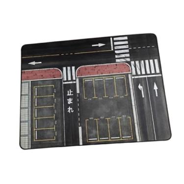 Imagem de menolana Tapete para estacionamento em escala 1/64, tapete para miniatura de garagem de carros, enrolável, para diorama, para brinquedo de garagem, para rato, 60x45cm