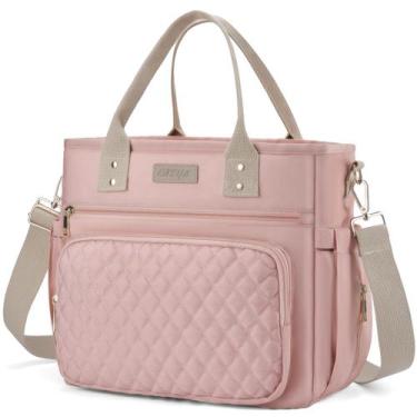 Imagem de Bolsa Térmica EASYA Grande Aislada para Mujeres en Nylon Rosa Rubor