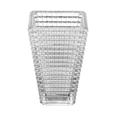 Imagem de Vaso Decorativo de Cristal Maya Transparente 27,5x16,5cm Wolff