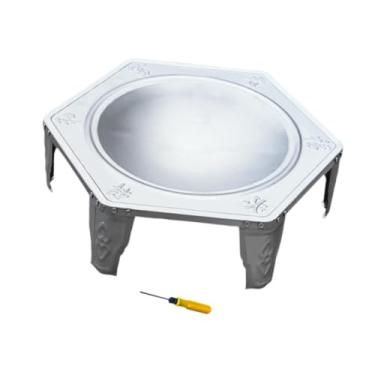 Imagem de Bothyi Fogueira compacta, leve, portátil, aço inoxidável, lenha, braseiro para pátio, quintal, mochila, jardim, caminhada, hexágono