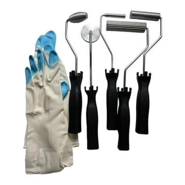 Imagem de predolo Kit de reparo profissional de alta resistência com 5 peças de ferramentas para bolhas de fibra de vidro, incluindo luvas, para projetos em barcos,