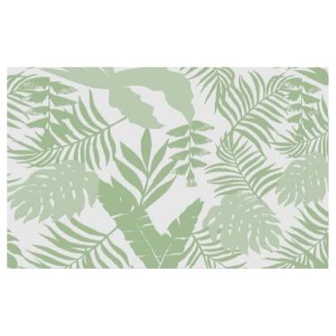 Imagem de SPXMQSS Tapetes externos para jardim, tapetes de jardim de plástico reversíveis antiderrapantes, fácil de limpar, para acampamento, deck, praia, piquenique 153 x 244 cm A