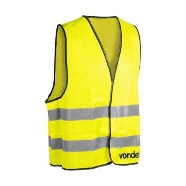 Imagem de Colete refletivo tipo blusão sem bolso amarelo CV100 VONDER