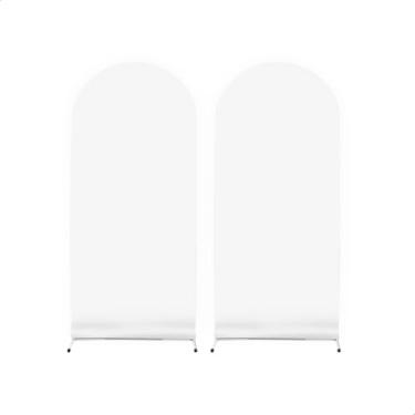 Imagem de Capa Para Painel Romano 2x1 Dupla Face Mesma Cor 100% Poliester Lavavel Costura (Branco)