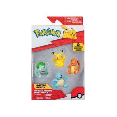 Imagem de 4 Bonecos Pikachu, Bulbassauro, Charmander, Squirtle-Pokémon