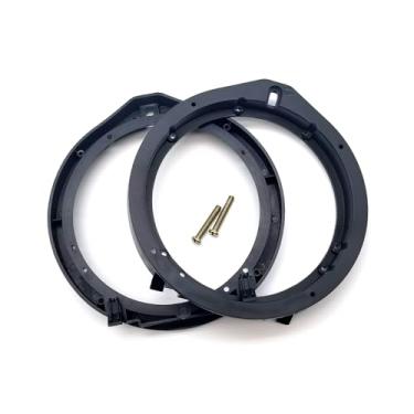 Imagem de CyperFair 2 peças de junta de alto-falante estéreo de 6,5 polegadas, junta de adaptador de buzina de alto-falante frontal, acessório de ajuste, compatível com Honda Fit Accord Spritzer Civic Frontier