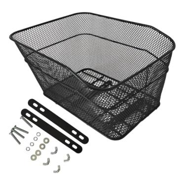 Imagem de predolo Cesta Traseira para Bicicleta, Suporte para Bagageiro, em Ferro, Prática, Fácil de Instalar, Premium, Leve E Ideal para Armazenamento de C