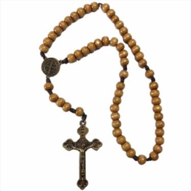 Imagem de 12 Terços de Madeira São Bento - Proteção e Fé - SJO Artigos Religioso