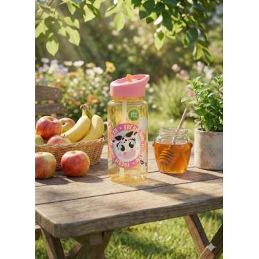 Imagem de Garrafa Infantil Puket Tritan Vaca Summers Drinks Verde água