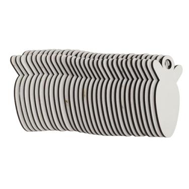 Imagem de Etiquetas de sublimação Enfeites de cenoura de transferência térmica em branco 30 peças para artesanato Decorações de chaveiros Cores vibrantes Película protetora Pendurado Placa