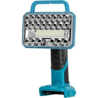 Imagem de Lanterna LED Sem Fio 18W 2000LM Com Porta USB Para Makita 18V Camping 