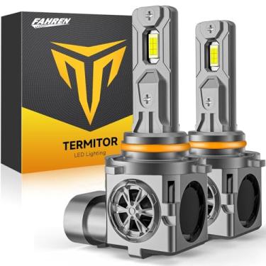 Imagem de Termitor Lâmpadas LED H11/H9, 90.000LM 15X Super Brilhantes, 1:1 Tamanho Mini 6500K Branco Frio IP68 Impermeável Reposição Automotiva H11 Faróis de Nevoeiro, Instalação Plug and Play de 3 Minutos